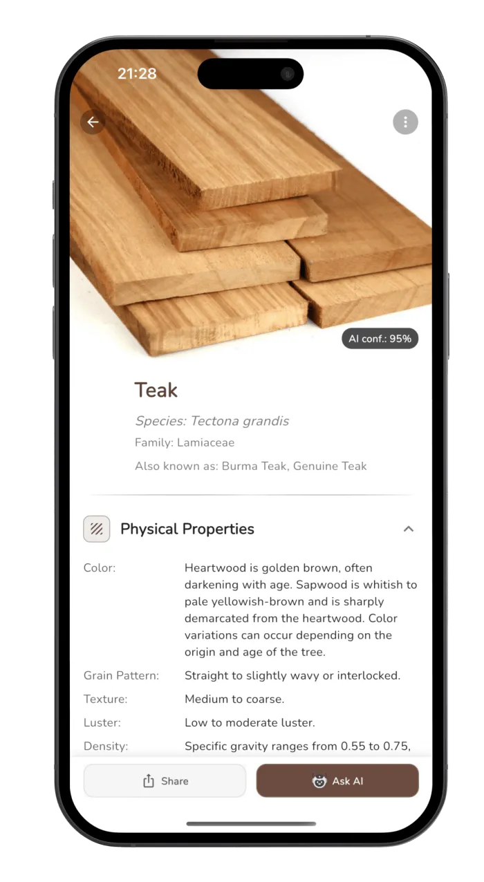 Tree Identifier app screenshot - tree identification example 3