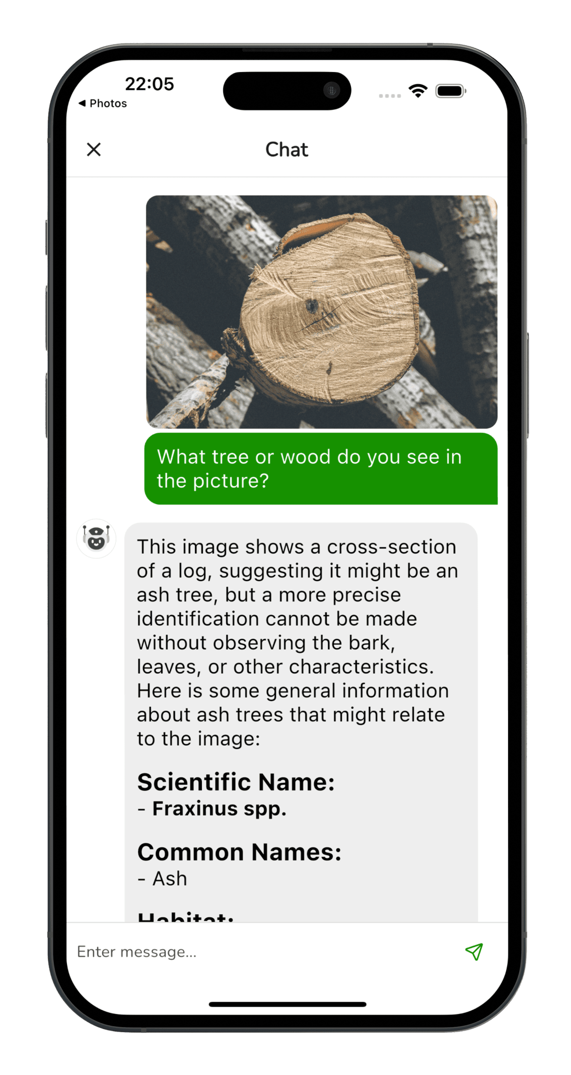 Tree Identifier app screenshot - tree identification example 4